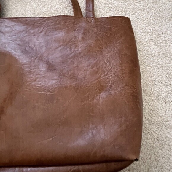 Thomas Kinkade Lighthouse Tapestry Tote Vegan Faux Leather Light Peace Packable - Picture 6 of 8